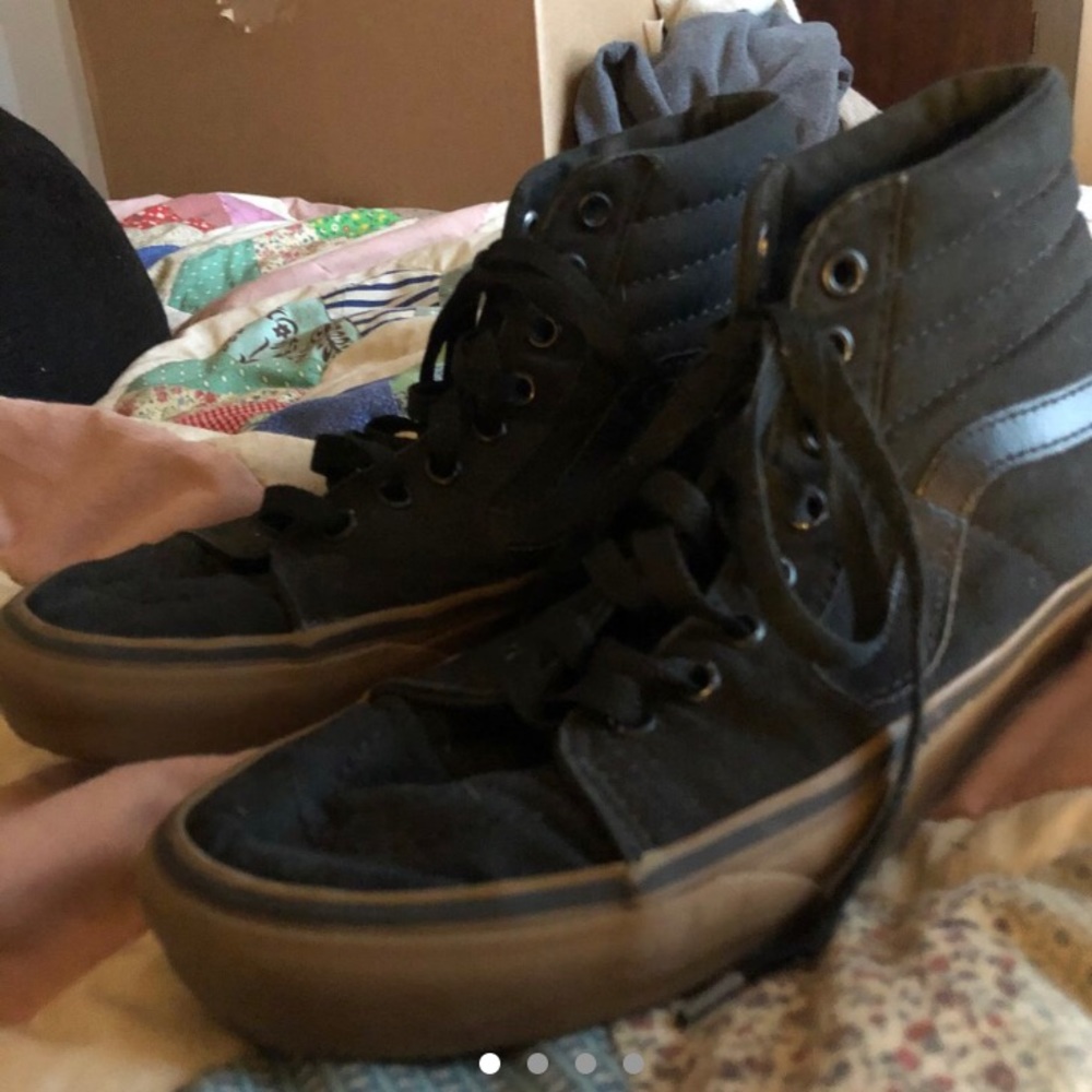 Black Vans Slim Hightops